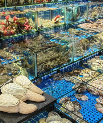 老廣年貨圖鑒 海鮮、年宵花購銷兩旺，水產品市場熱鬧非凡